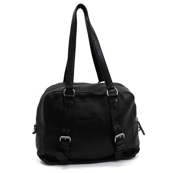 Prada Tote Black Bag Business Leather Shoulder - Picture 1 of 5